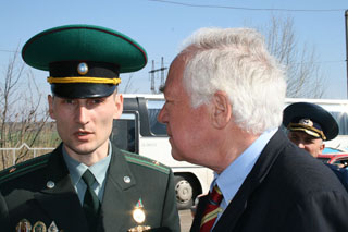 Karl von Wogau an der moldawisch-ukrainischen Grenze